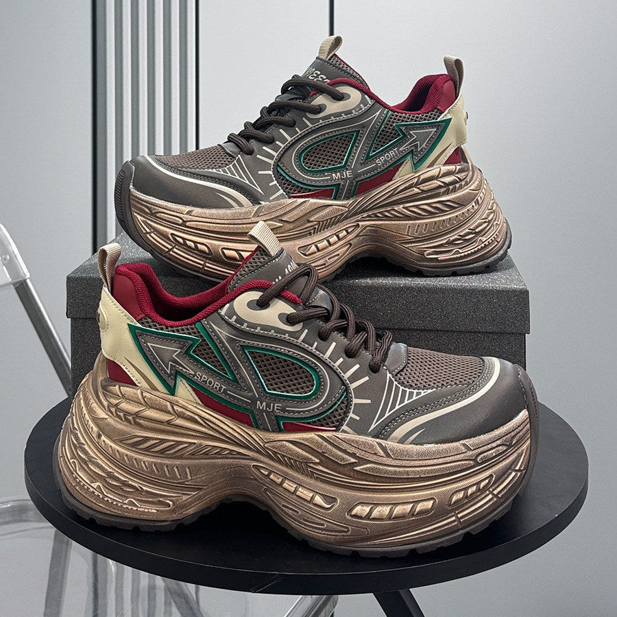 Mesh Panel Thick Sole Sneakers WN24655
