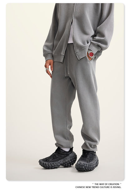 Wide-leg Washed Sweatpants WN6462