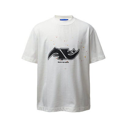Paint Splash Graphic Short Sleeve T-Shirt WN26769
