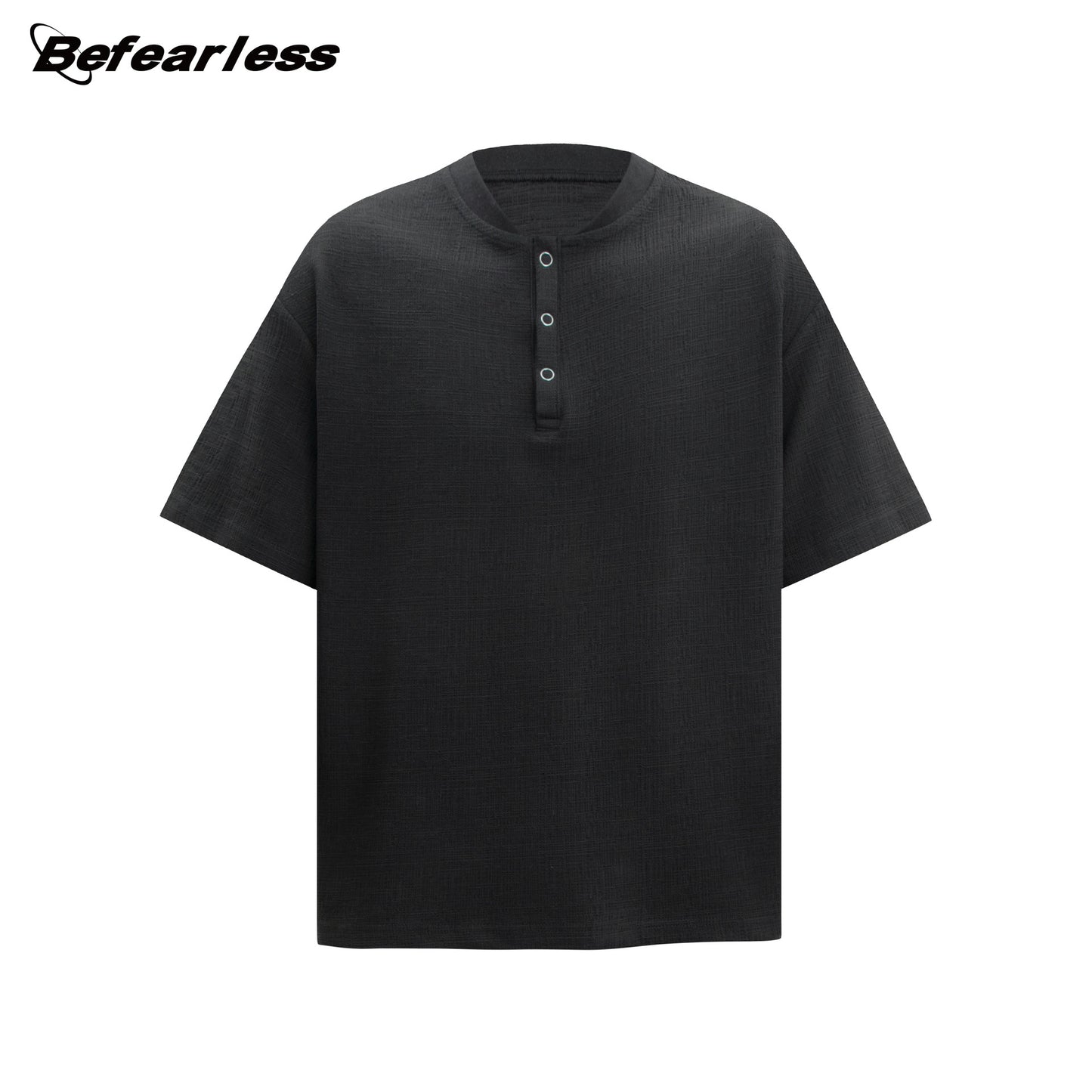 Henley Textured Short Sleeve T-Shirt WN26286