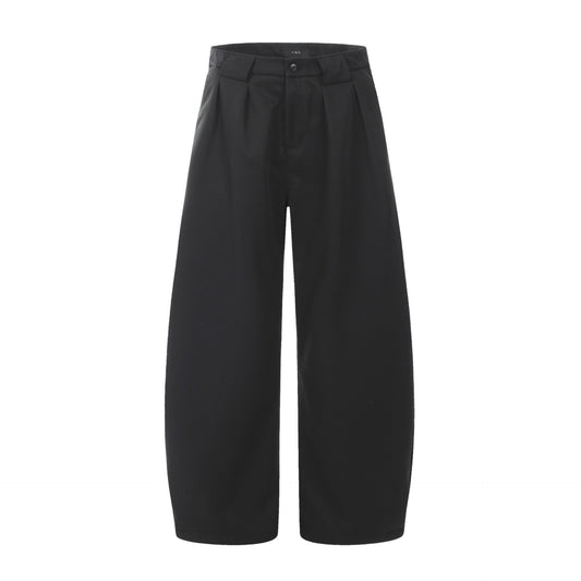 Heavy-Duty Curved Wide Leg Trousers WN12786