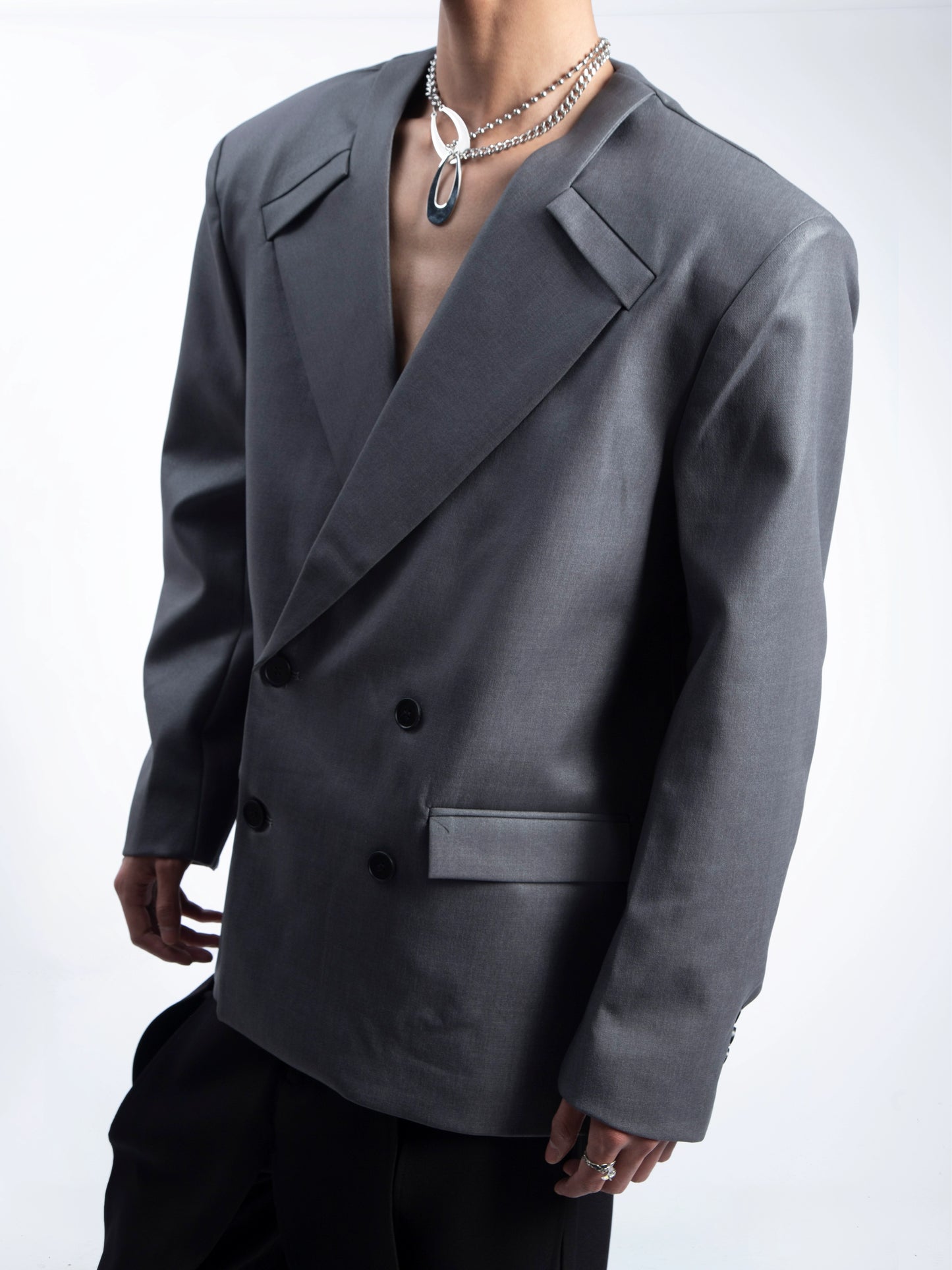 Structured Oversize Tailored Jacket WN20634