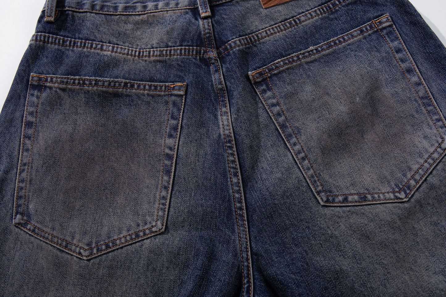 Panel Wash Wide Leg Denim Jeans WN23107