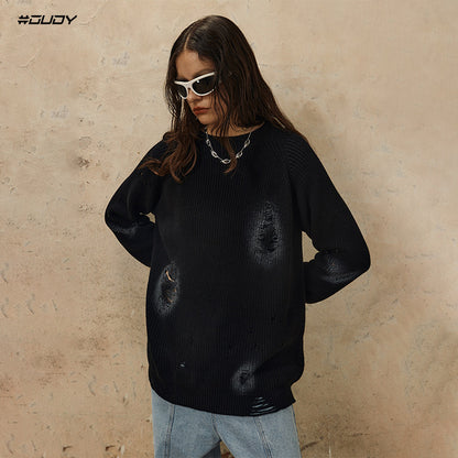 Damage Design Oversize Knit Sweater WN12409