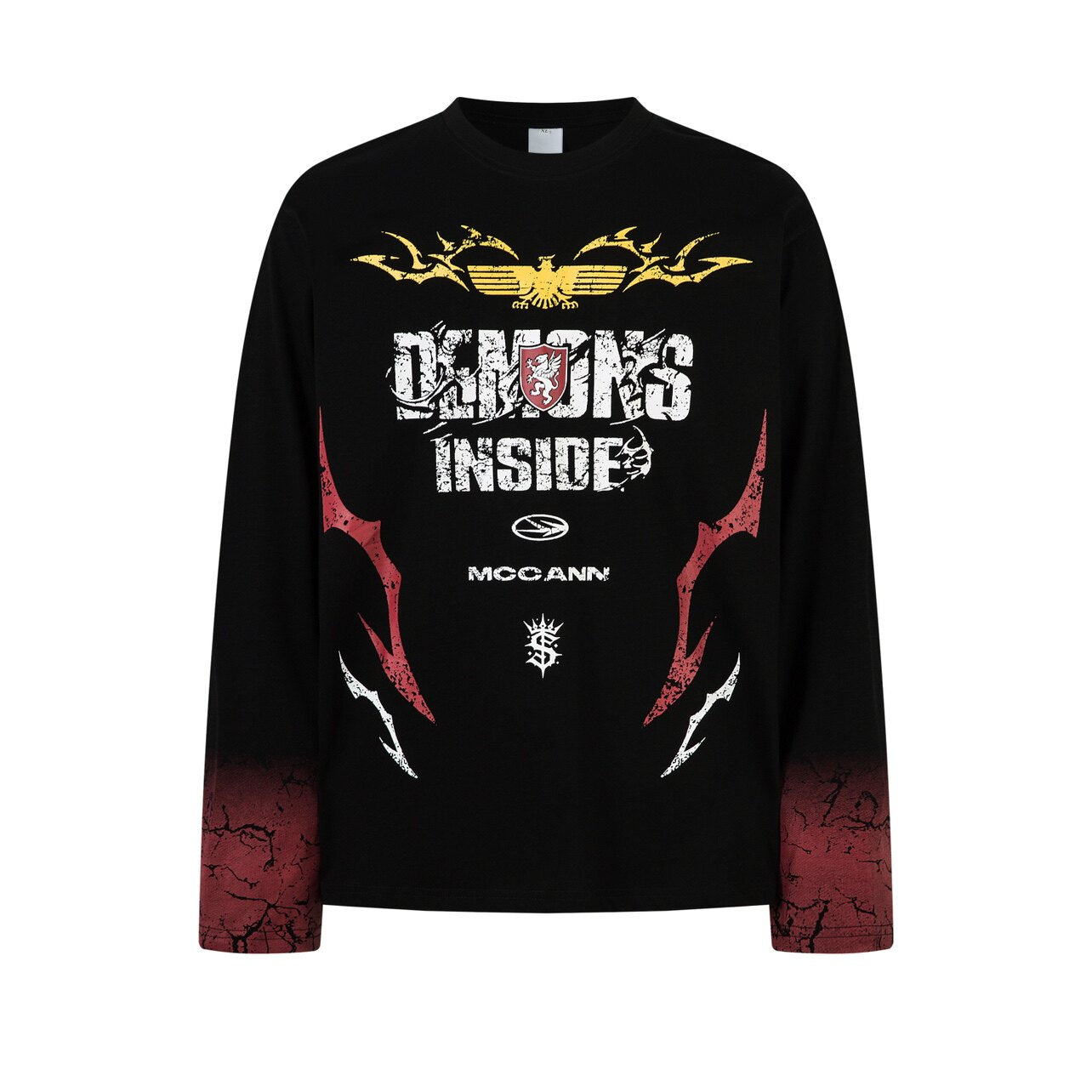 Graphic Print Oversize Long Sleeve T-Shirt WN24448
