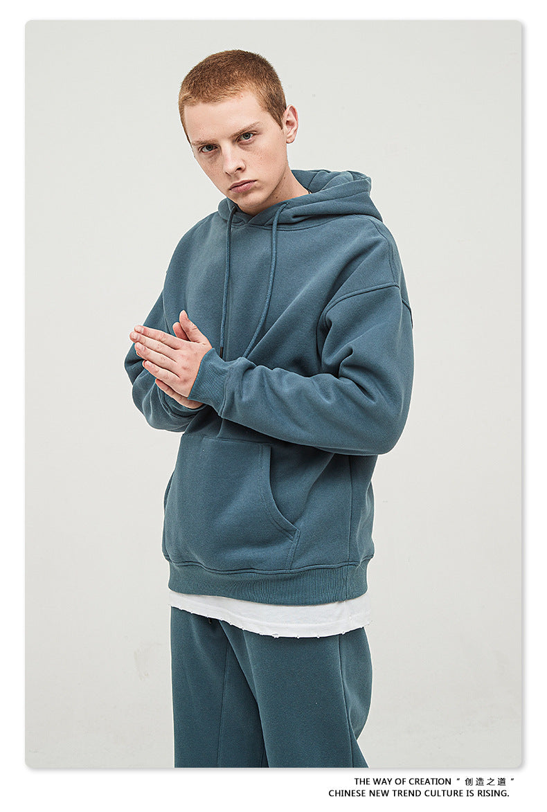 Fleece Lining Oversize Hoodie & Fleece Lining Sweatpants Setup WN9931