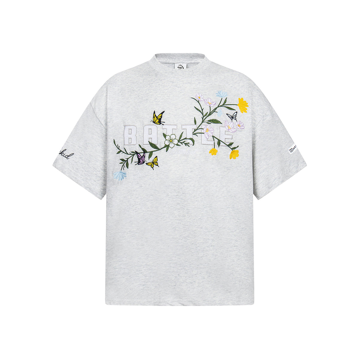 Floral Intricate Embroidery Short Sleeve T-Shirt WN26820