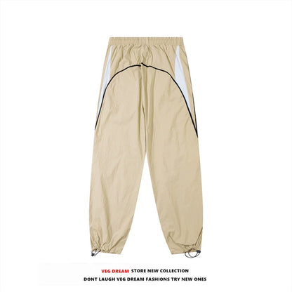 Wide-leg Drawstring Nylon Pants WN5563