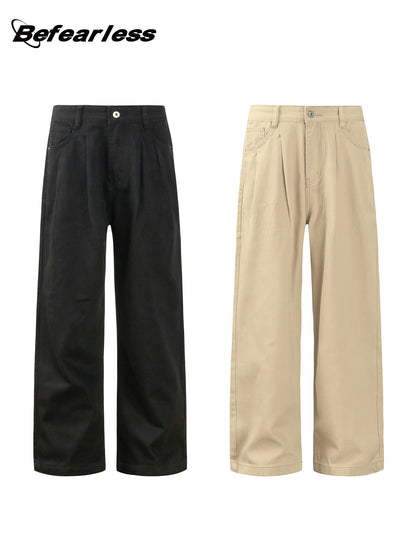 Washed Straight Wide Leg Pants WN26315