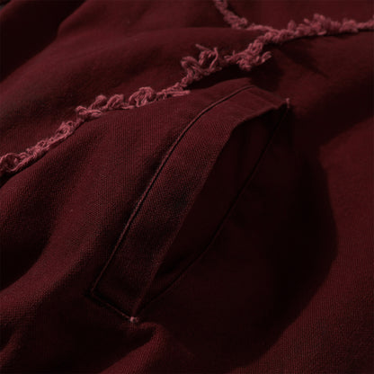 Raw Edge Heavy Wash Thick Puffer Jacket WN12696