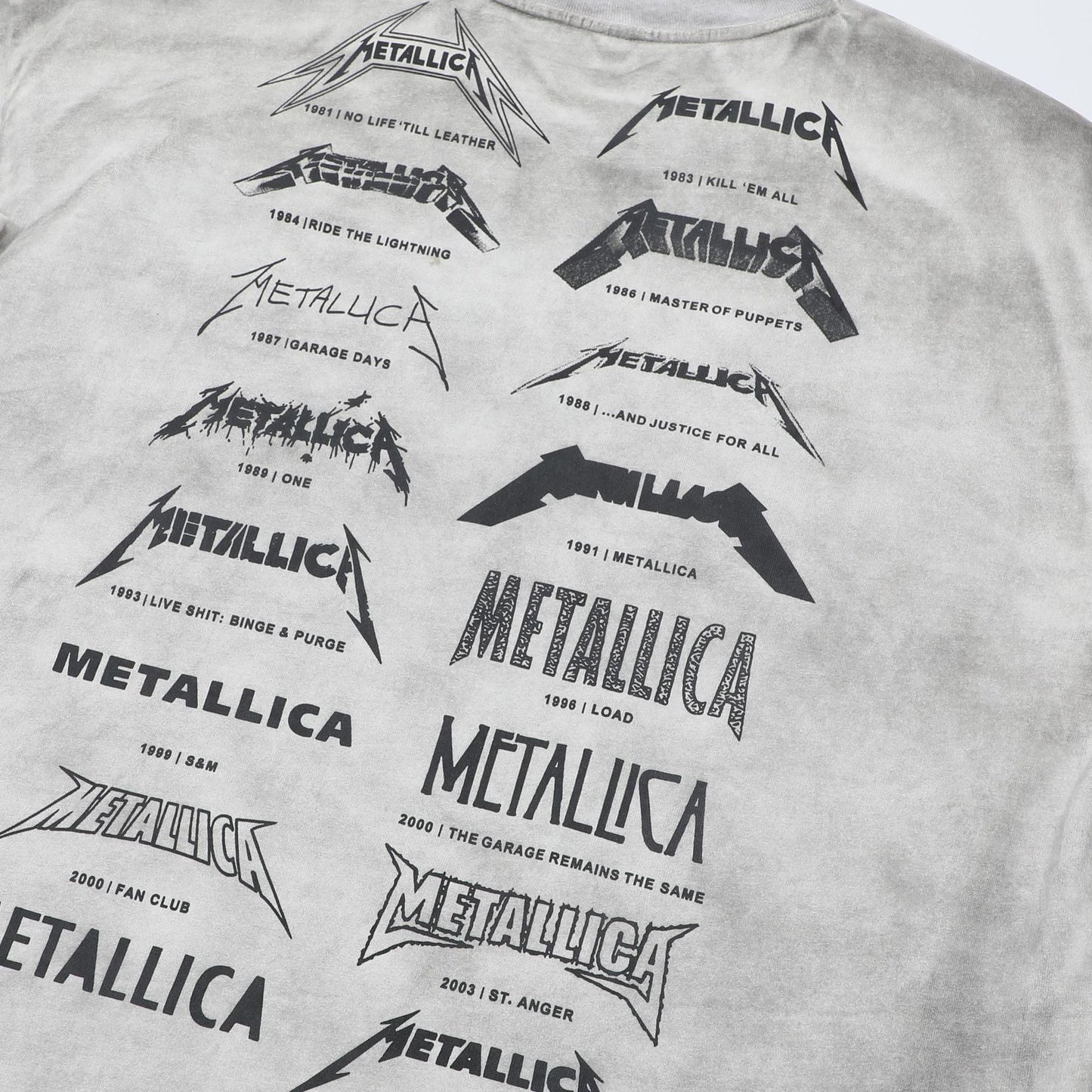 Graphic Print Stain Damage Oversize Short Sleeve T-Shirt WN25593