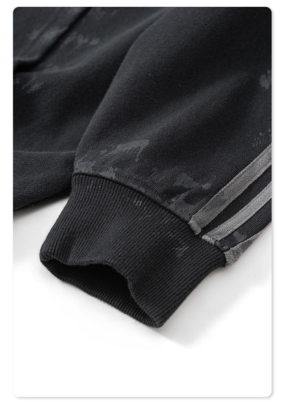 Brushing Paint Stripe Hoodie WN7899