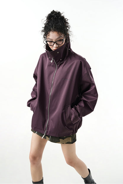 High Neck Oversize Coach Jacket WN9826