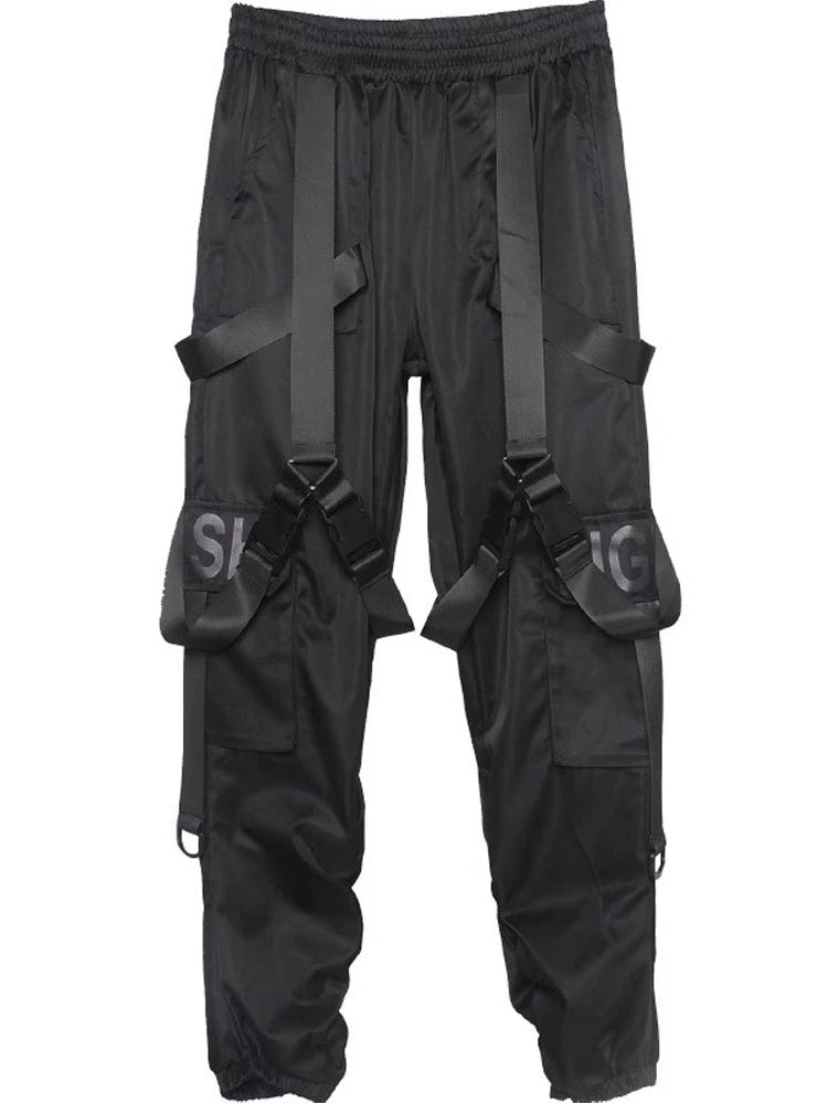 Strap Cuffed Cargo Straight Pants WN22301