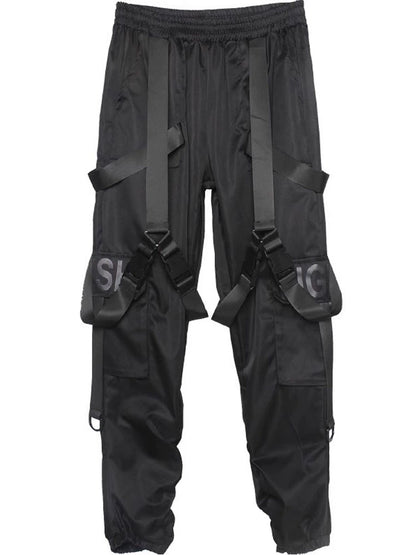 Strap Cuffed Cargo Straight Pants WN22301