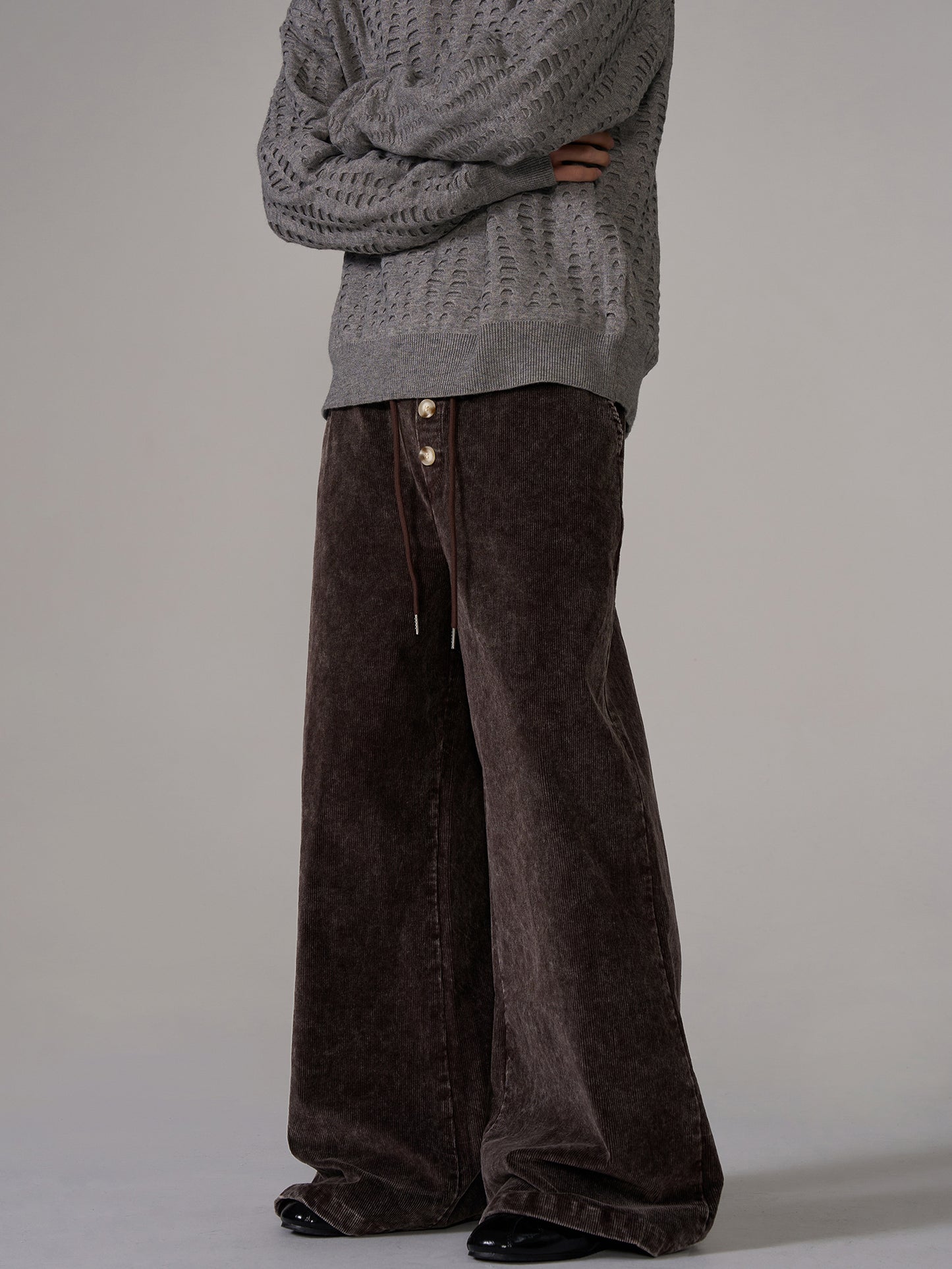 Wide Leg Corduroy Pants WN10654