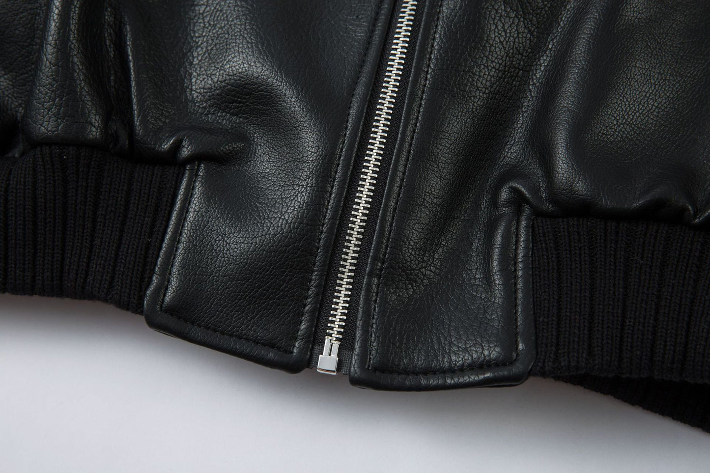 Boxy Oversize PU Leather Jacket WN23068