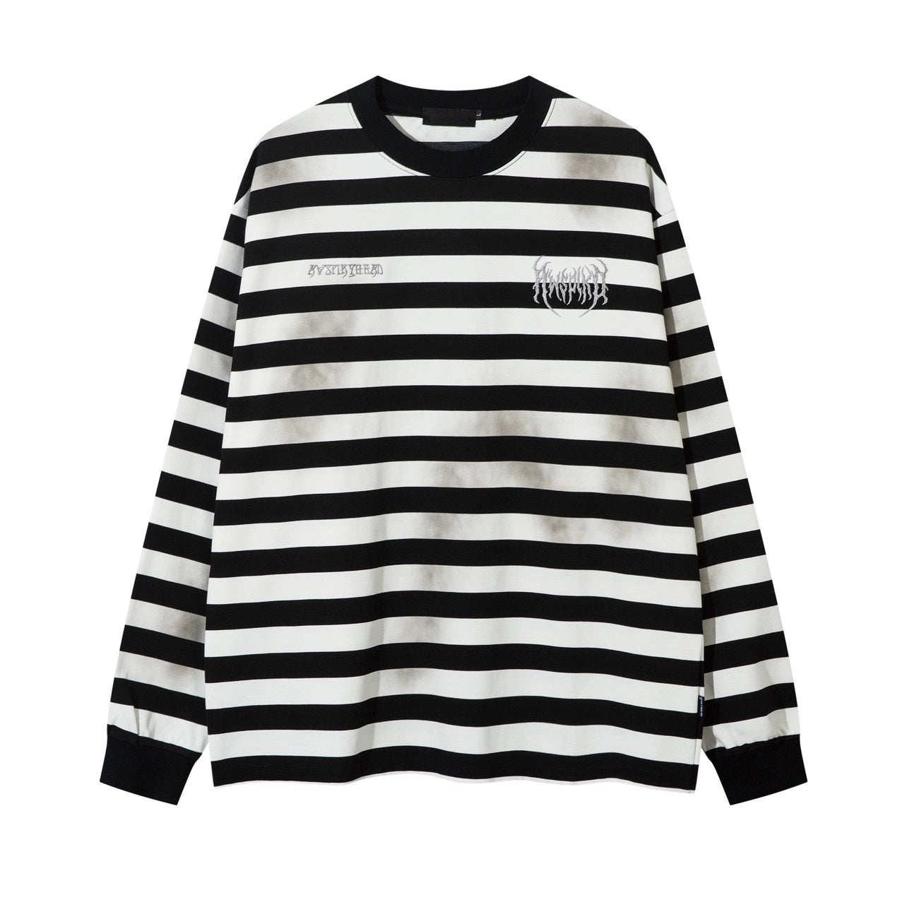 Oversize Striped Long Sleeve T-shirt WN8402