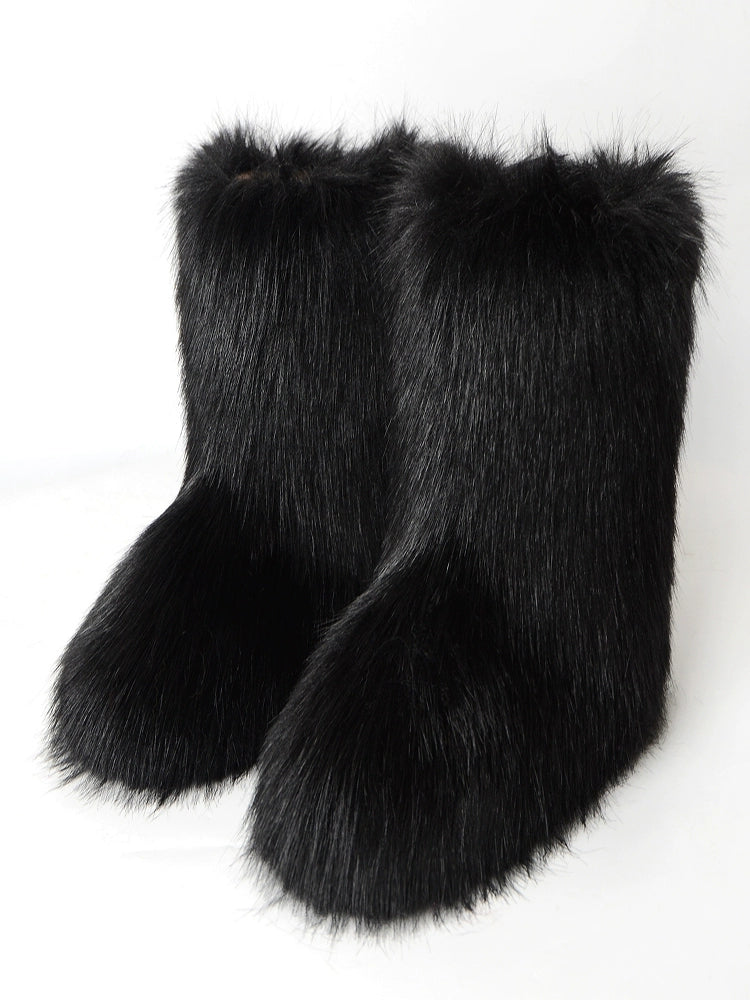 Furry Fleece Boots WN21149-K
