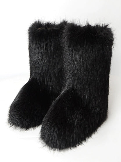 Furry Fleece Boots WN21149-K