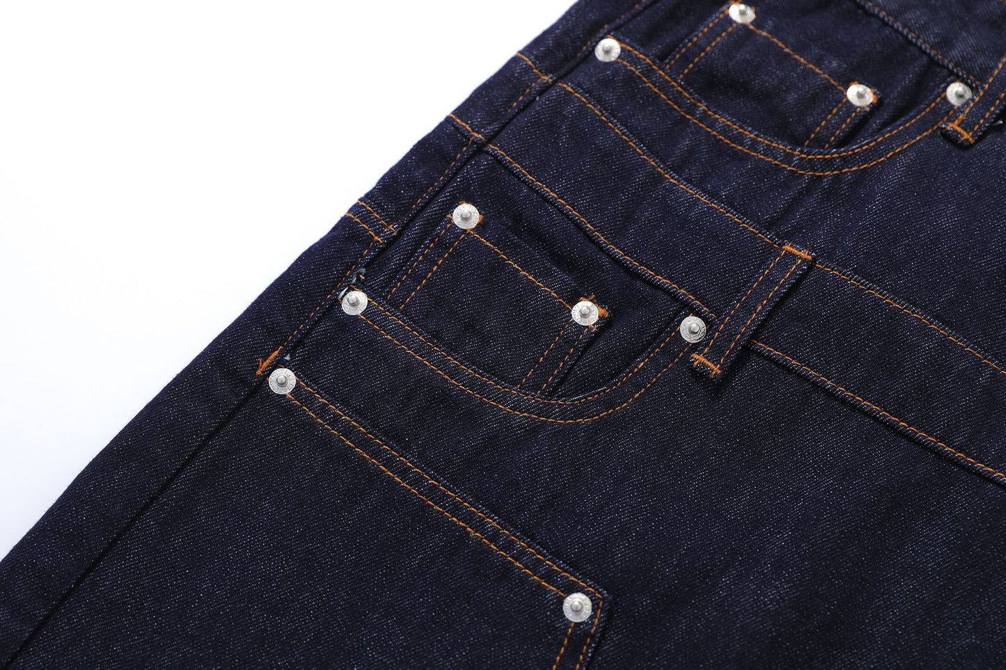 Double Waist Wide Leg Cropped Denim Half Pants WN25930