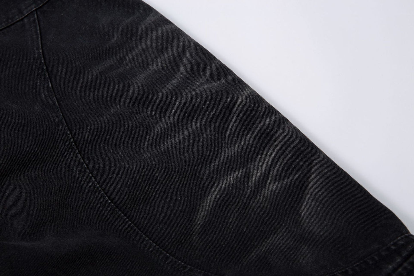 Wash Wide Leg Denim Cargo Jeans WN14132