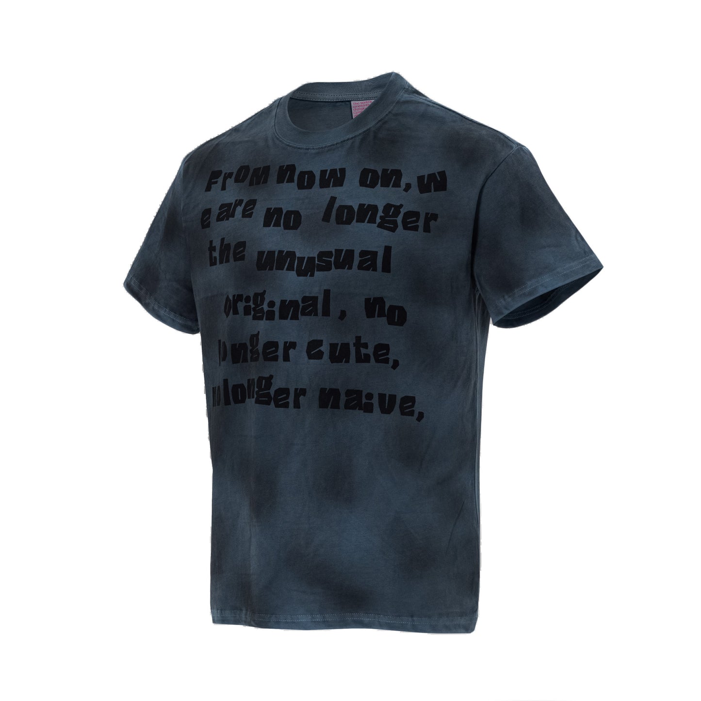 Washed Dirty Letter Print Short Sleeve T-Shirt WN26133