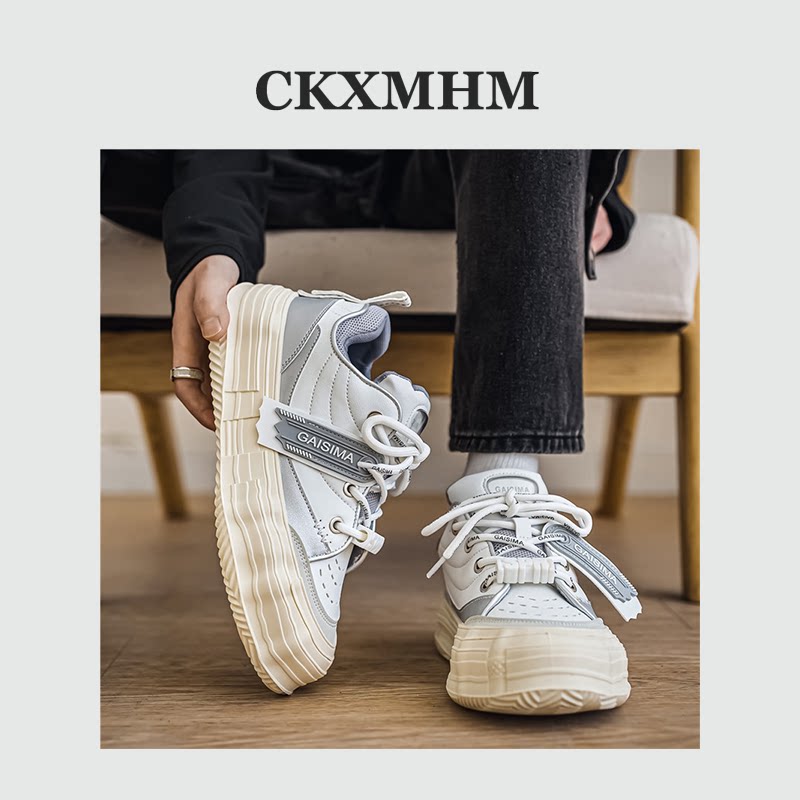 Platform Strap Lace-Up Chunky Sneakers WN23344