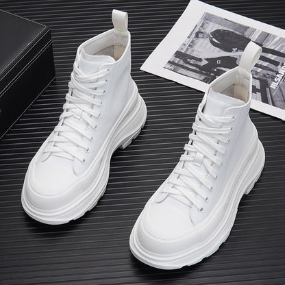 Lace Up Platform Thick Sole Short Boots WN24702