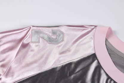 Number Graphic Raglan Short Sleeve Shirt WN28091