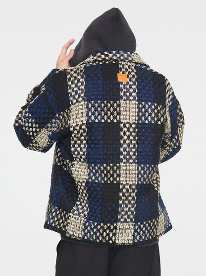 Plaid Tweed Oversize Jacket WN12208