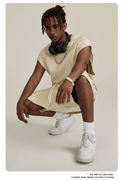 Washed Oversize Tank Top T-shirt WN6447