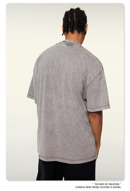 Washed Heavyweight Oversize Short Sleeve T-Shirt WN6078