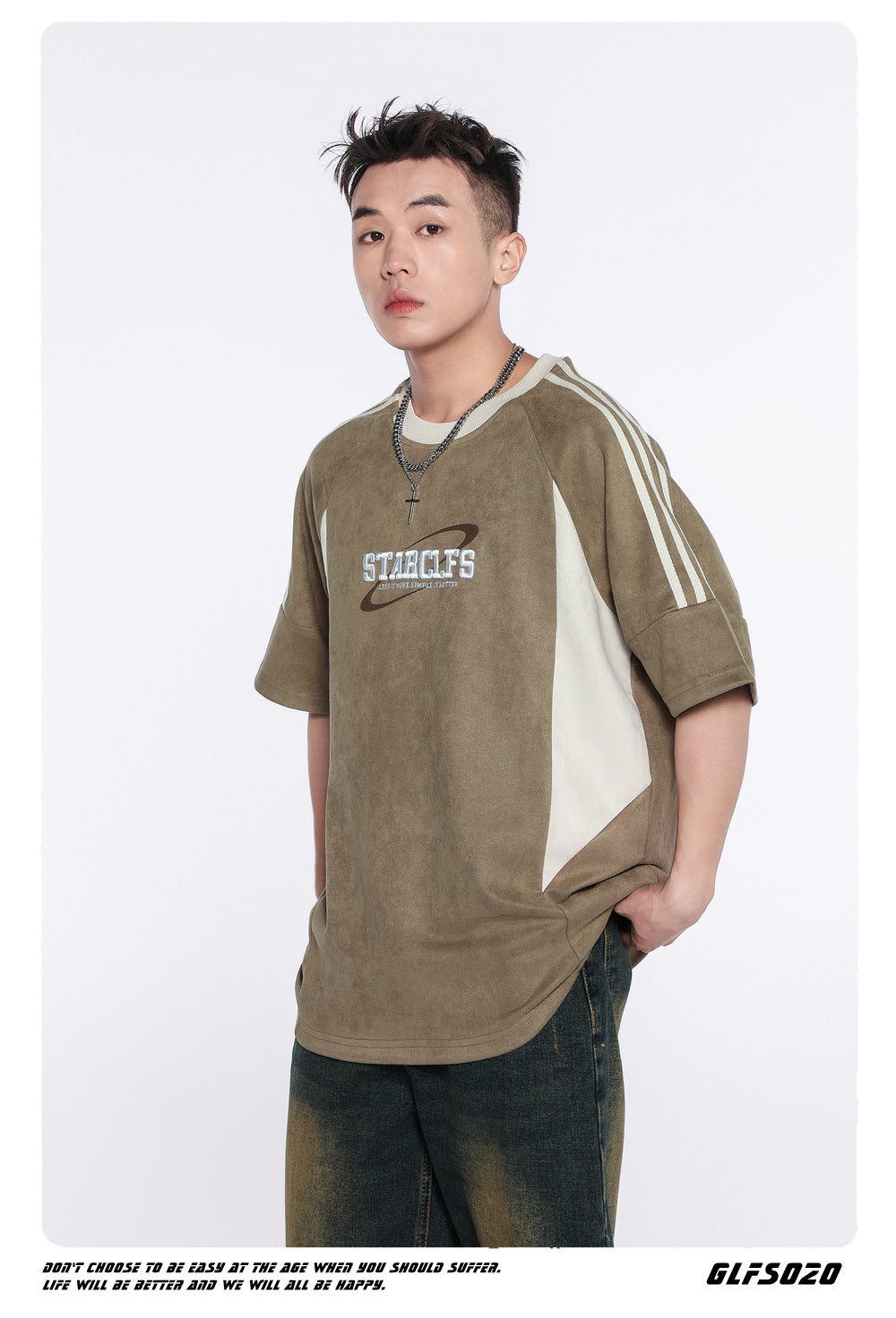 Color Block Short Sleeve T-Shirt WN26442