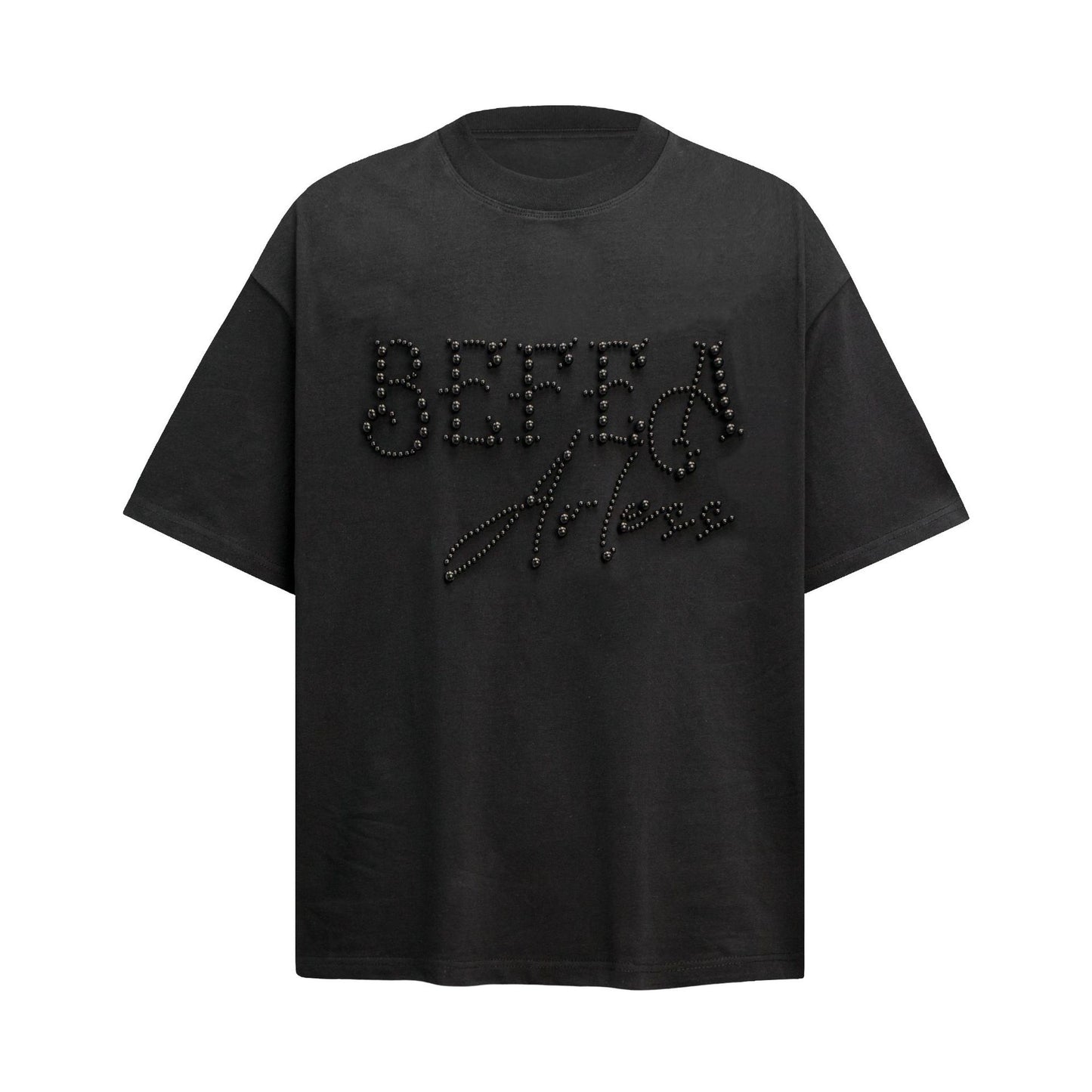 Heavyweight Beads Graphic Oversize Short Sleeve T-Shirt WN26086