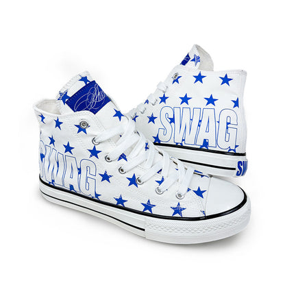 High-Top Star Logo Print Sneakers WN27170