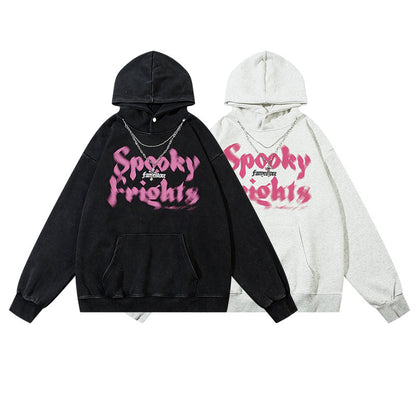 Letter Print Pullover Hoodie WN11208