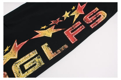 Star Letter Print Sweatpants WN26468