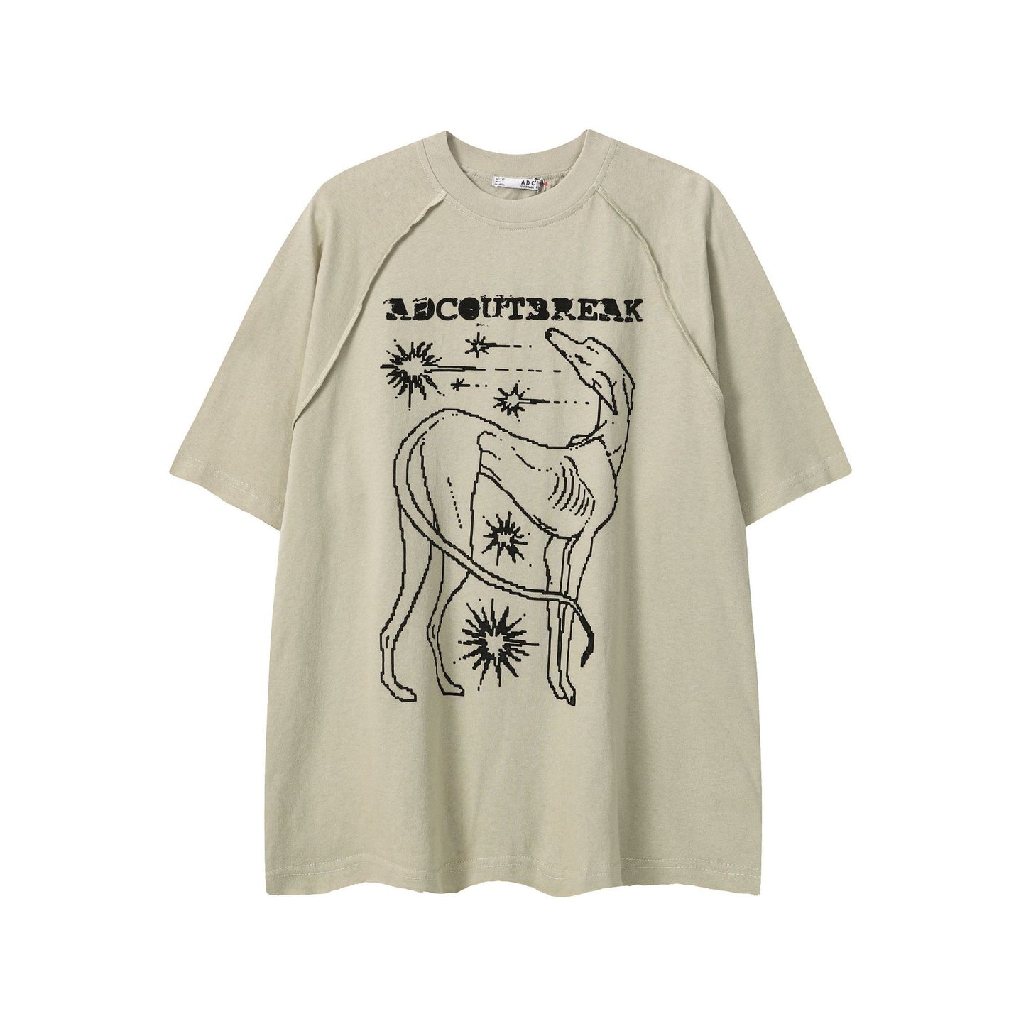 Illustration Print Short Sleeve T-Shirt WN25444
