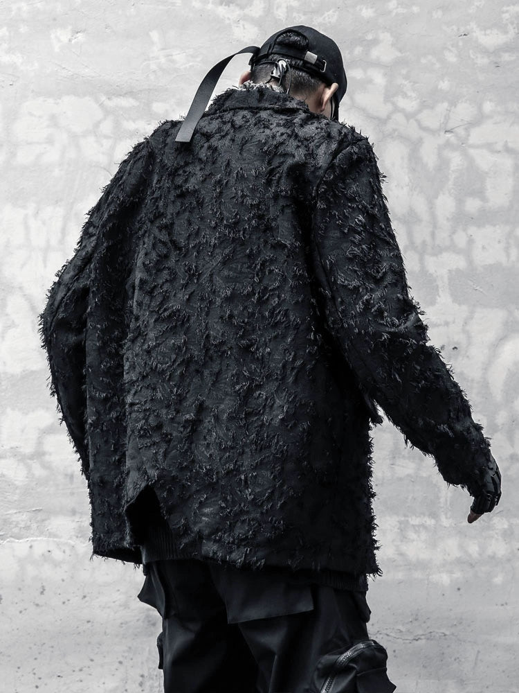 Texture Damage Tailored Jacket WN22410