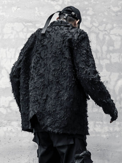 Texture Damage Tailored Jacket WN22410