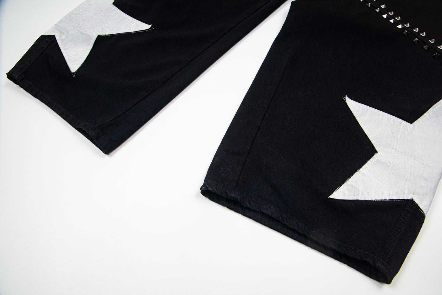 Star Studs Wide Leg Denim Jeans WN25509