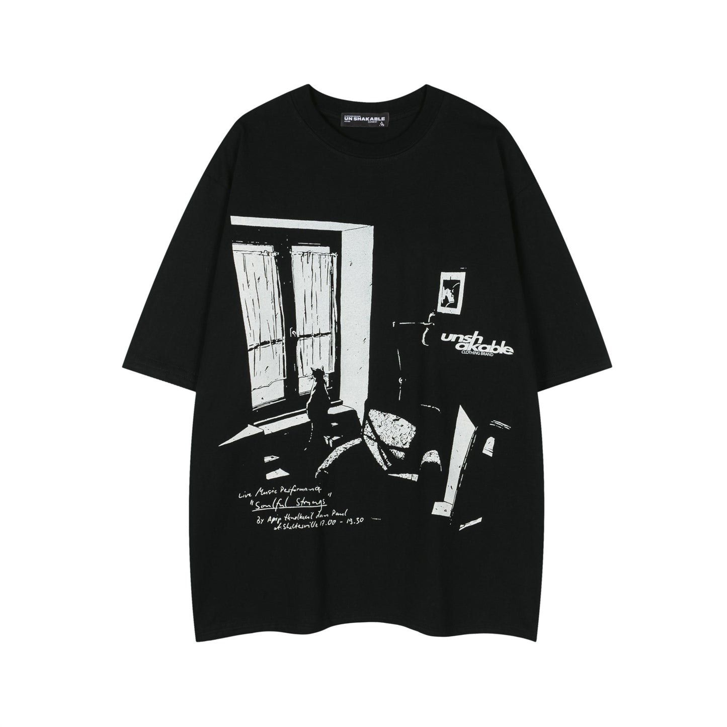 Graphic Print Oversize Short Sleeve T-Shirt WN16547