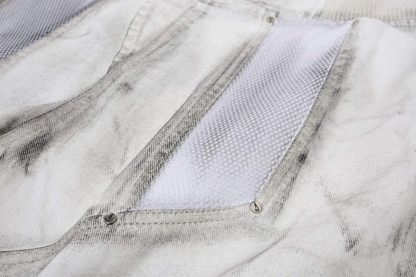 Damage Baggy Half Denim Jeans WN25584