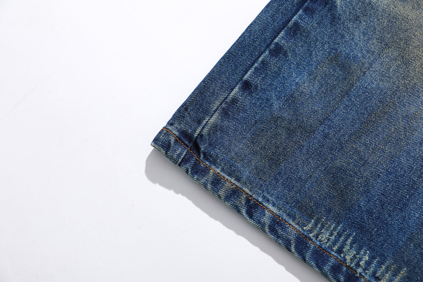 Washed Fade Cropped Denim Jeans WN25442