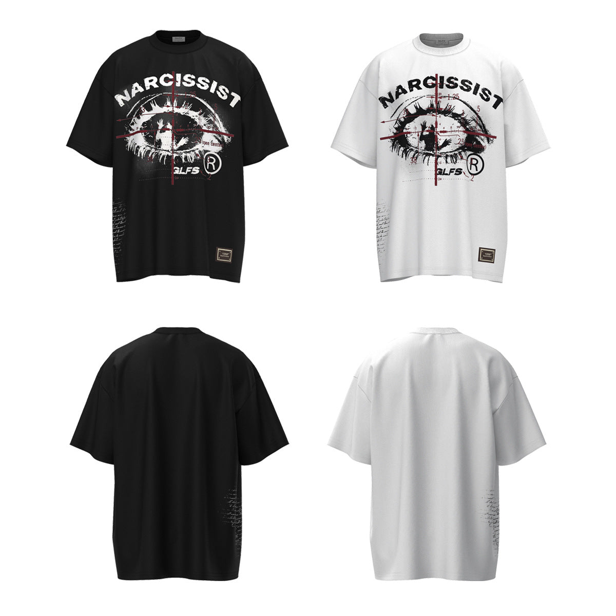 Eye Graphic Letter Print Short Sleeve T-Shirt WN26022