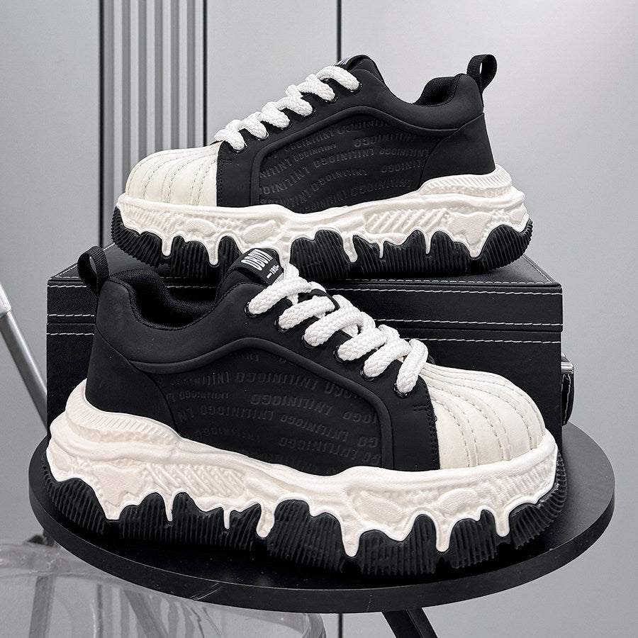 Shell Toe Embossed Chunky Sole Sneakers WN24665