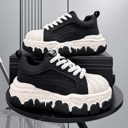 Shell Toe Embossed Chunky Sole Sneakers WN24665