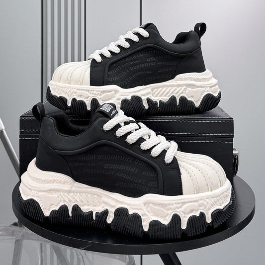Shell Toe Embossed Chunky Sole Sneakers WN24665