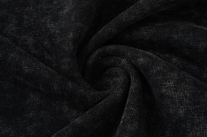 Acid Washed Raw-Edge Splice Short Sleeve T-Shirt WN25726